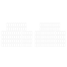 160Pcs Wedding Blank Arched Acrylic Place Cards Clear Wedding Reserved Seating Signs for Table Setting Numbers