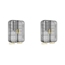 2X Wandgemonteerde Sieradenopberger, Displayrek voor Oorbellenhouder, Transparant Opbergdoosje, Ophangdoosje Zonder Ponsen, Sieradenorganizer B