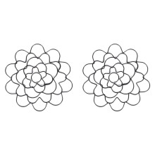2X Wire Flower Arranging Tool- Flower Frog, Reusable, Bendable Flower Grid Black 4Inch