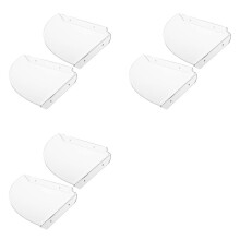 6Pcs Acrylic Corner Shelf Floating Wall Storage Shelf Display Speaker Organizer Bedroom Kitchen Storage Holder,Clear