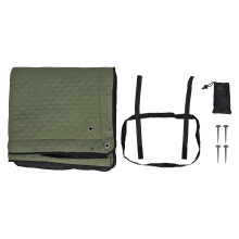 Picnic Blanket Beach Mat Sand Free Mositure Wind Bugs Proof 78x78in Oxford Cloth Sand Mat for Outdoor OD Green