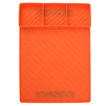 Tapis de cuisson magnétique en silicone pour barbecue, plaque de cuisson réutilisable, facile à nettoyer, orange
