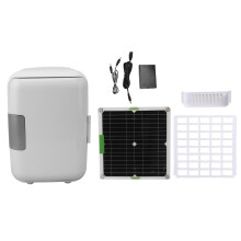50-W-monokristallines Solarpanel, 18-V-Gleichstrom-Solarkühlschrank mit Batteriekasten und Anschlusskabel für Camping und Outdoor-Aktivitäten