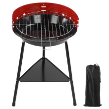 Barbecue portable en acier au carbone, réchaud à charbon de bois, accessoire de barbecue pour le camping et les pique-niques en plein air.