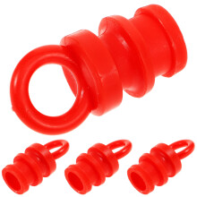 4 Stück Aluminium Auflagekappe 5,50 X 3,00 X 3,00 Cm Rot