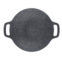 Plaque de cuisson coréenne universelle à induction, antiadhésive, en aluminium épais, pour barbecue intérieur et extérieur, 38 cm / 15 pouces