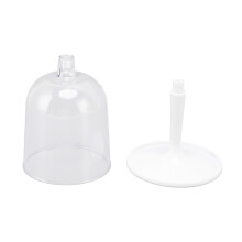 Kannettava kokoontaitettava viinilasi Särkymätön kirkas irrotettava muovinen viinilasi ulkoiluun, retkeilyyn, matkustamiseen, valkoinen
