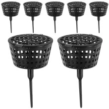 Raindrops 10 Stück Blumendünger Korb Substrat Bonsai Schwarz