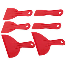 2Sets Kunststoffschaber Rot Ergonomisch Küchen Werkzeug Gegen Flecken