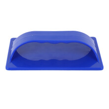 Hotdog snijgereedschap, gemakkelijk schoon te maken, plastic worstsnijder voor barbecue, buitengrill, camping, blauw