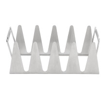 Tragbarer, multifunktionaler Grillrost aus Edelstahl für Zuhause, Garten, Camping und Outdoor-Aktivitäten, 304 Edelstahl, 18 x 9 x 7 cm