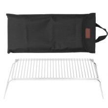 Tragbarer, faltbarer Grillrost aus Edelstahl für den Außenbereich – ideal für Picknick und Camping