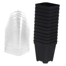 Sparsain 12-Pack Vierkante Bloempotten Met Vochtregulatie