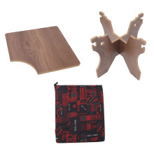 Porte-gobelets pliable et portable en MDF pour le camping et les pique-niques, idéal pour la randonnée et les pique-niques.