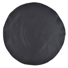 Round Fireproof Mat 24in Good Heat Resistance Foldable Reusable Black Fireproof Pad for Outdoor BBQ Party Camping