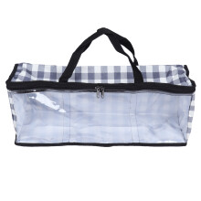 Storage Bag Multipurpose Waterproof Portable Clothes Organizer Zipper Bag with Transparent Window for Home Outdoor Picnic