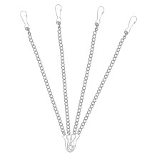 4Stk Hängeketten Für Pflanzen Metall Pflanzhalter Silber
