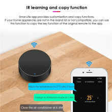 2X Tuya WiFi IR-Fernbedienung Universelle Infrarot-DIY-Fernbedienung für TV, DVD, AUD, AC, Stimme für Alexa, Home