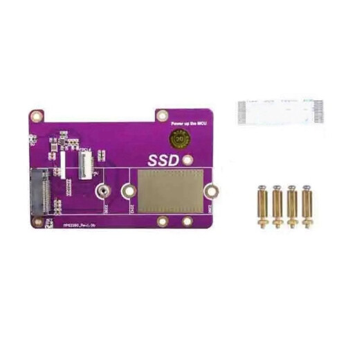 5X for Raspberry Pi5 SSD Expansion Board for Raspberry Pi5 PCIE to M.2 NVME SSD Interface Expansion Board Module,C 1