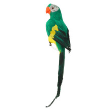 Realistische Künstliche Papageienfigur Grün Für Haus Und Garten