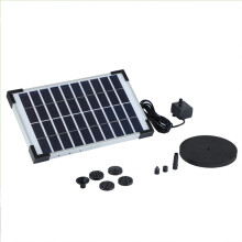 Zonnepaneelwaterpomp met sproeierset 5W, zonnefonteinpomp 380 l/u, zonnevijverpomp met 3 meter kabel voor buitenvijver, tuin, vogelbad