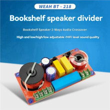 2X Altoparlante da Scaffale HiFi da 150 W Crossover Dedicato 1 Alto 1 Basso 2 Vie Regolabile per Audiofili per Controlli Audio Superiori