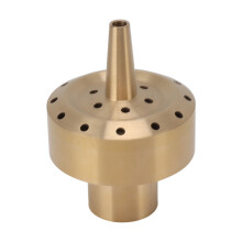 Water Fountain Nozzle Brass Fountain Nozzle Column Sprinkler Spray Head for Garden Pond Bring Beautiful Visual Effects G1/2in