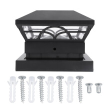Solar Post Cap Light Outdoor Solar Powered IP65 Water Proof for Fence Garden Deck Patio
