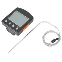 Digitale barbecue-thermometer voor het bereiden van vlees, oven- en grillgerechten, met timerfunctie.