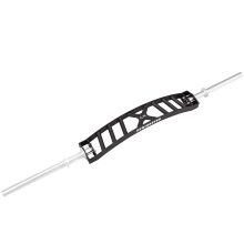 GYM MASTER Olympic Cambered Multi Grip Football | Swiss Bar in Black