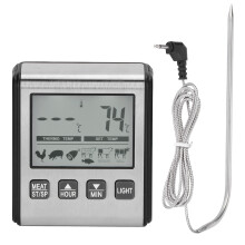 Digitales Grillthermometer mit Temperaturanzeige und Klappsonde