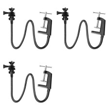 3X Webcam Stand, Upgraded Webcam Mount Stand with Flexible Gooseneck Arm and Clamp, Suit for Webcam C920,C922