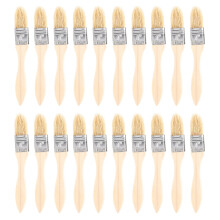 20PCS Practical Barbecue Pastry Brush Oil Brush with Wood Handle Kitchen Baking BBQ Accessories