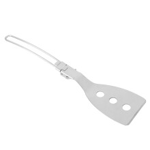 Campingspatel, opvouwbare barbecueschep, frituurspatel, roestvrijstalen buitenkeukengereedschap