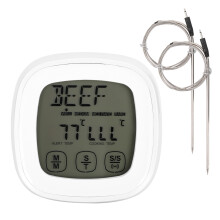 Digitales Touchscreen-Grillthermometer mit Timerfunktion – Küchenzubehör