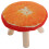 Creative Taburete Madera Naranja Forma Setas Antideslizante Calzado 9