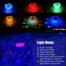 Luces flotantes para piscina con diseño de peces, 4 colores cambiantes, impermeables, para estanques, piscinas, jacuzzis, fiestas y peceras.