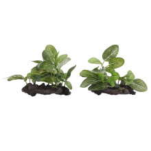 2 stuks aquariumplanten, decoratie met realistische kunstplanten voor aquariums.
