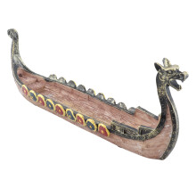 Resin Viking Ships Incense Stick Holder Retro Ships Ornament Exquisite Beautiful Home Decoration Ornaments