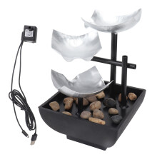 5V Water Fountain Ornament Rock Garden Flowing Water Decoration Home Desktop Fountain Ornament USB Port