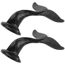 2St Compacte Whale Tail Wandhaak Van Metaal Voor Binnengebruik