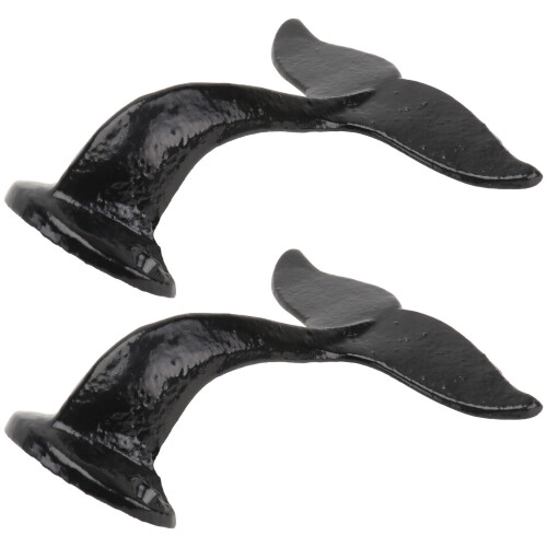 2St Compacte Whale Tail Wandhaak Van Metaal Voor Binnengebruik
