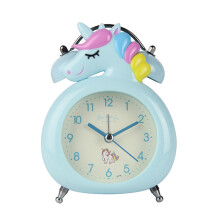 Cute Cartoon Alarm Clock Kids Students Bell Alarm Clock Child Desk Table Clock Night Light Needle Clocks Birthday Gifts