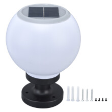 Globe Outdoor Post Lantern LED Outdoor Round Lamp for Garden Patio Yard Outdoor Walkway