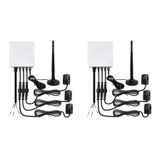 2X Tuya Life 3 Fases WiFi KWH Medidor 120A Power Clamp Transformador de Corrente App Monitor e Registro de Consumo