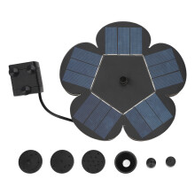 Fontana solare a energia solare, stile fiore di prugno, avvio rapido, facile installazione, ampiamente utilizzata, stabile, fontana ad acqua solare