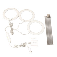 Lâmpada de cultivo LED com temporizador para crescimento de plantas, espectro completo de luz para o crescimento das plantas.