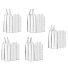 Clear Plastic Wine Glass Recyclable - Shatterproof Wine Goblet-Disposable & Reusable Cups for Champagne, Dessert 100Pcs