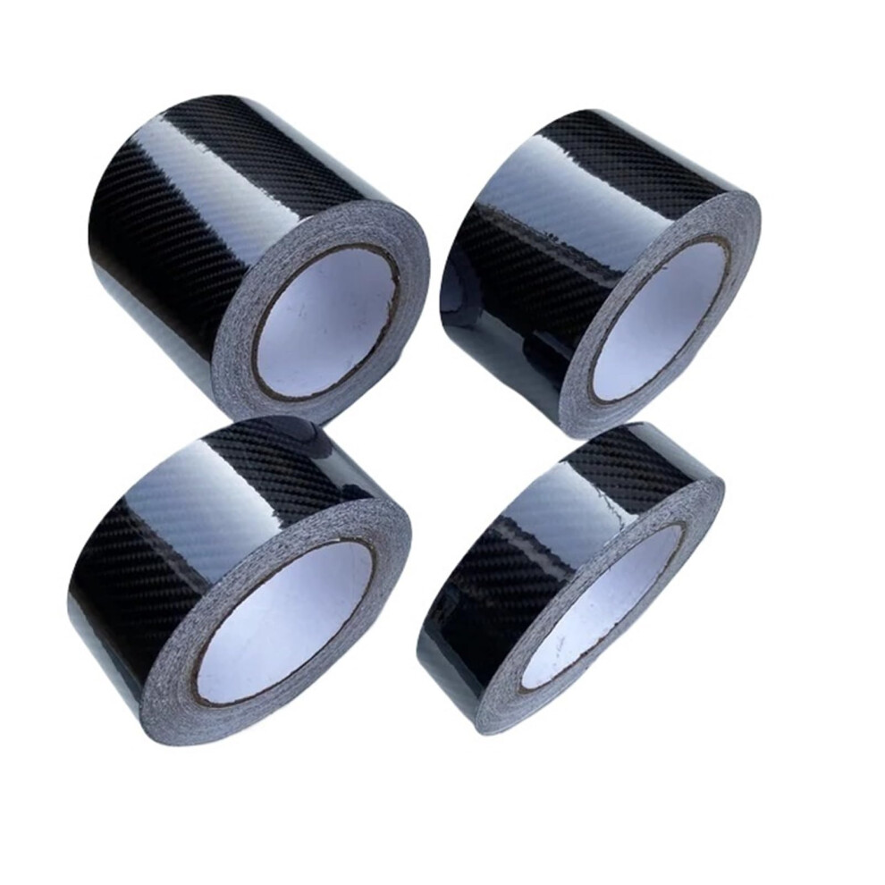 Glossy 6D Carbon Fiber Vinyl Wrap Tape Roll 5X500cm For Car Interior Exterior, Air Release, Scratch Resistant Black 9771547535676