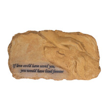 Lápide memorial para animais de estimação, em resina, para jardim, ideal para cães e gatos, ideal para decoração de gramados. Tipo B, cor areia.